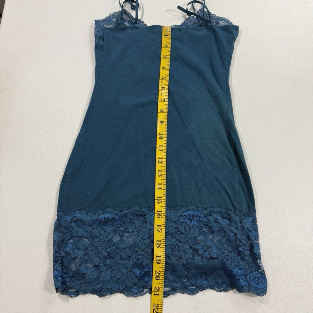 Wet Seal Womens Camisole Tank Top  Small Blue Lace Y2K Fairy Whimsigoth Layering - Picture 9 of 11